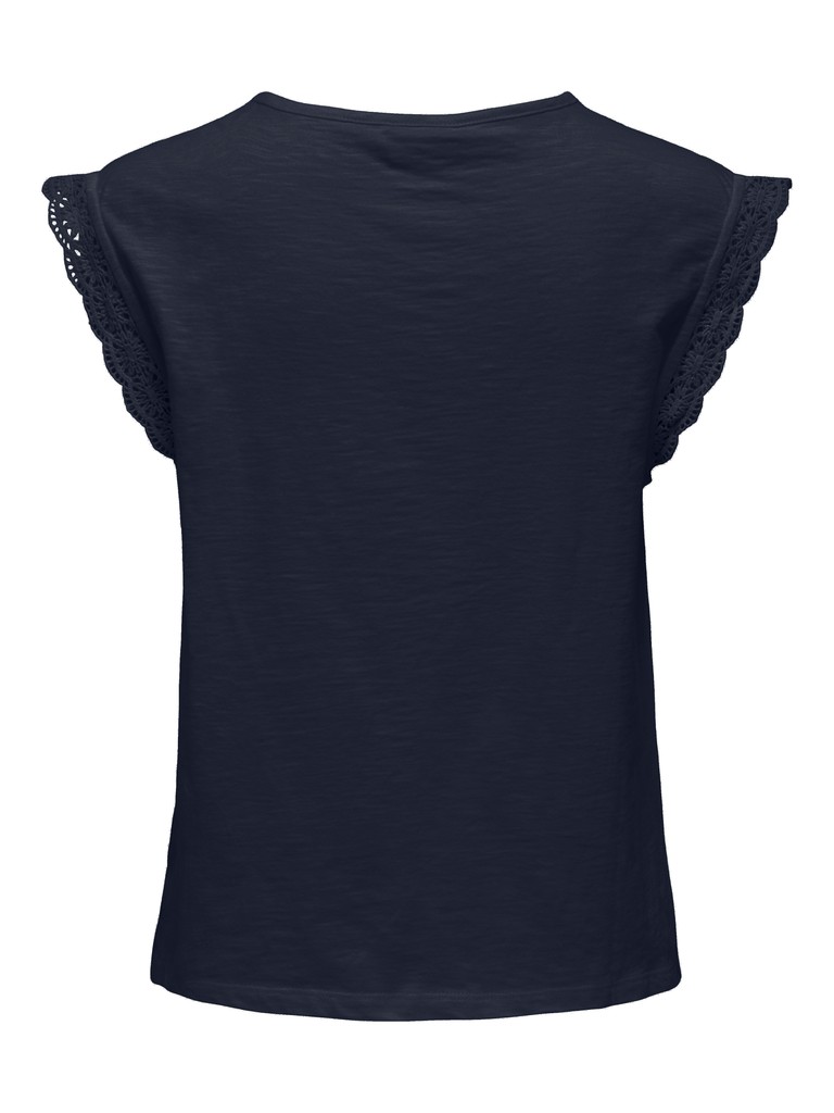 Jacqueline DE Yong Salva Life S/L Crochet Top Dames