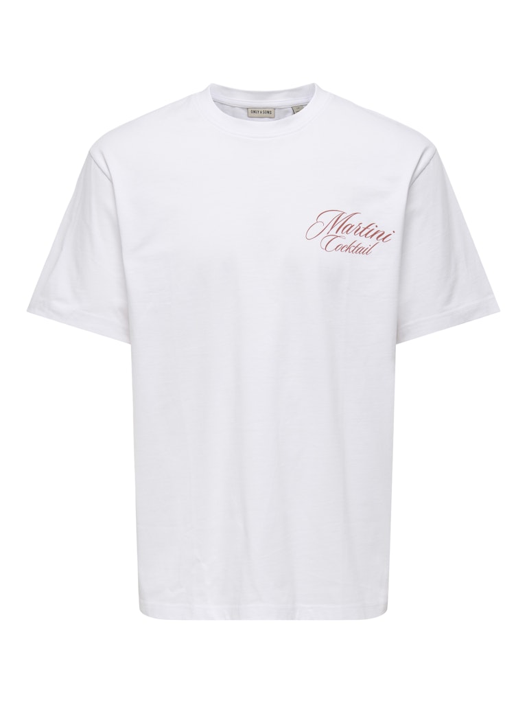 Only & Sons Fred Life Rlx SS Print Tee Heren