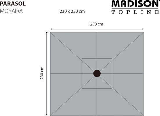 Madison Parasol Moraria Push-Up 230x230CM
