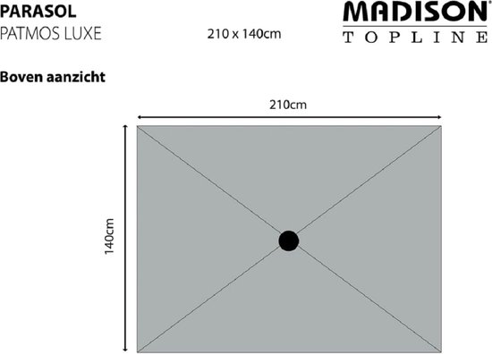 Madison Parasol Patmos Luxe 210X140Cm