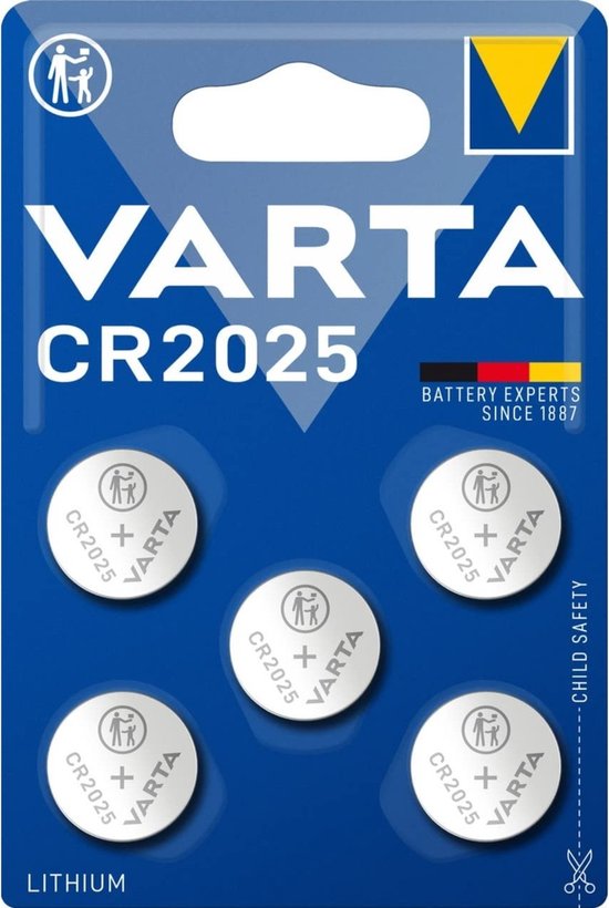 Varta Batterij CR 2025 Per 5