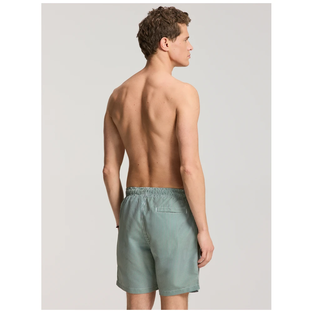 Shiwi Mike Swim Shorts 7 Inch Fine Stripe Heren