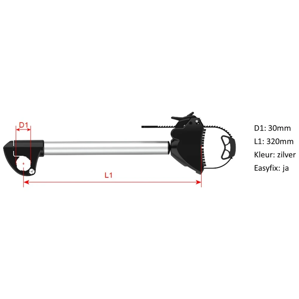 Pro-User Diamant Fg2 Plus Framehouder Easyfix Lang Afsluitbaar Spanband 30Mm