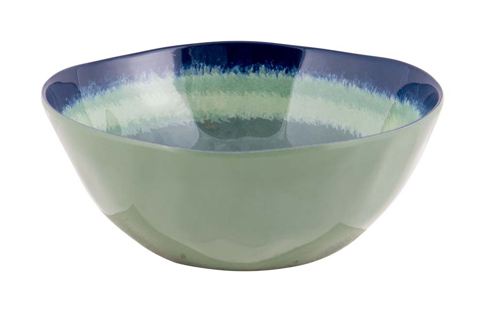 Bo-Camp Servies Halo Blauw/Groen 12-delig