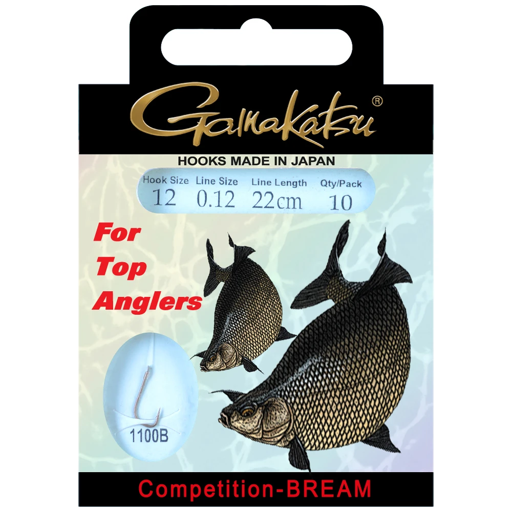 Gamakatsu Booklet Bream Com 1100B #18-0.09Mm 22Cm