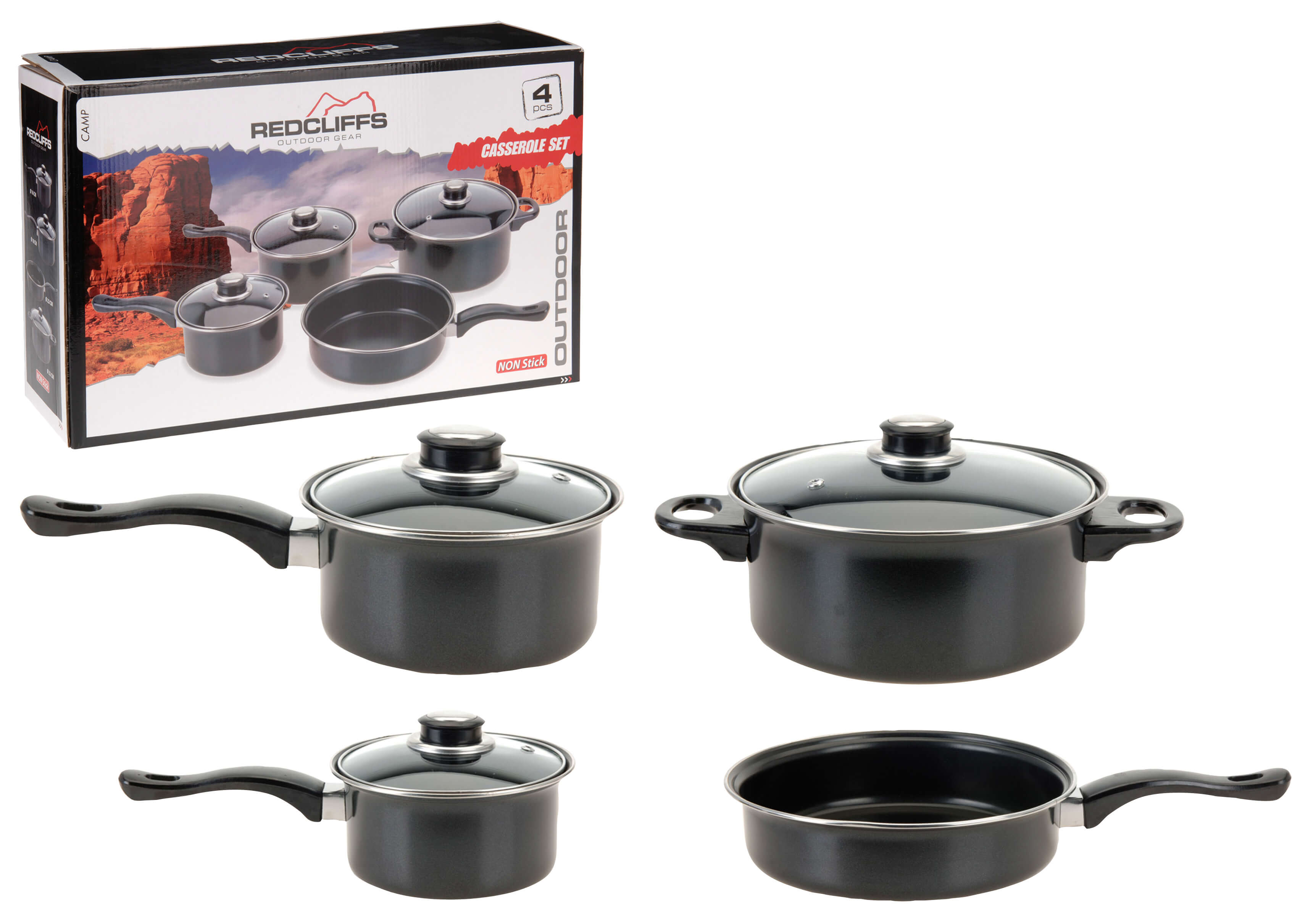 Redcliffs Outdoor Pannenset 7Dlg Met Non Stick