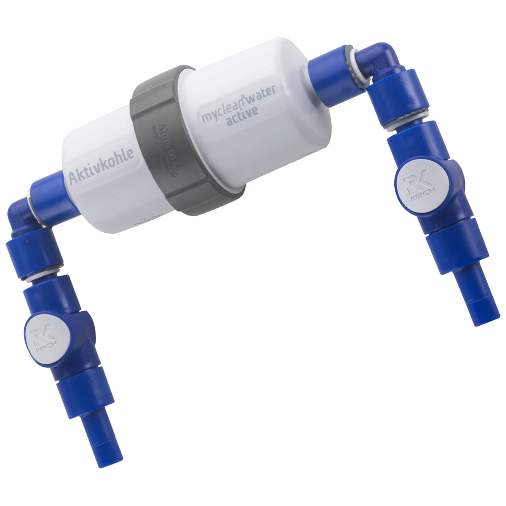 Reich Myclean¬Æwater Waterfilter Active Met Uniquick Aansluiting 2X Haaks
