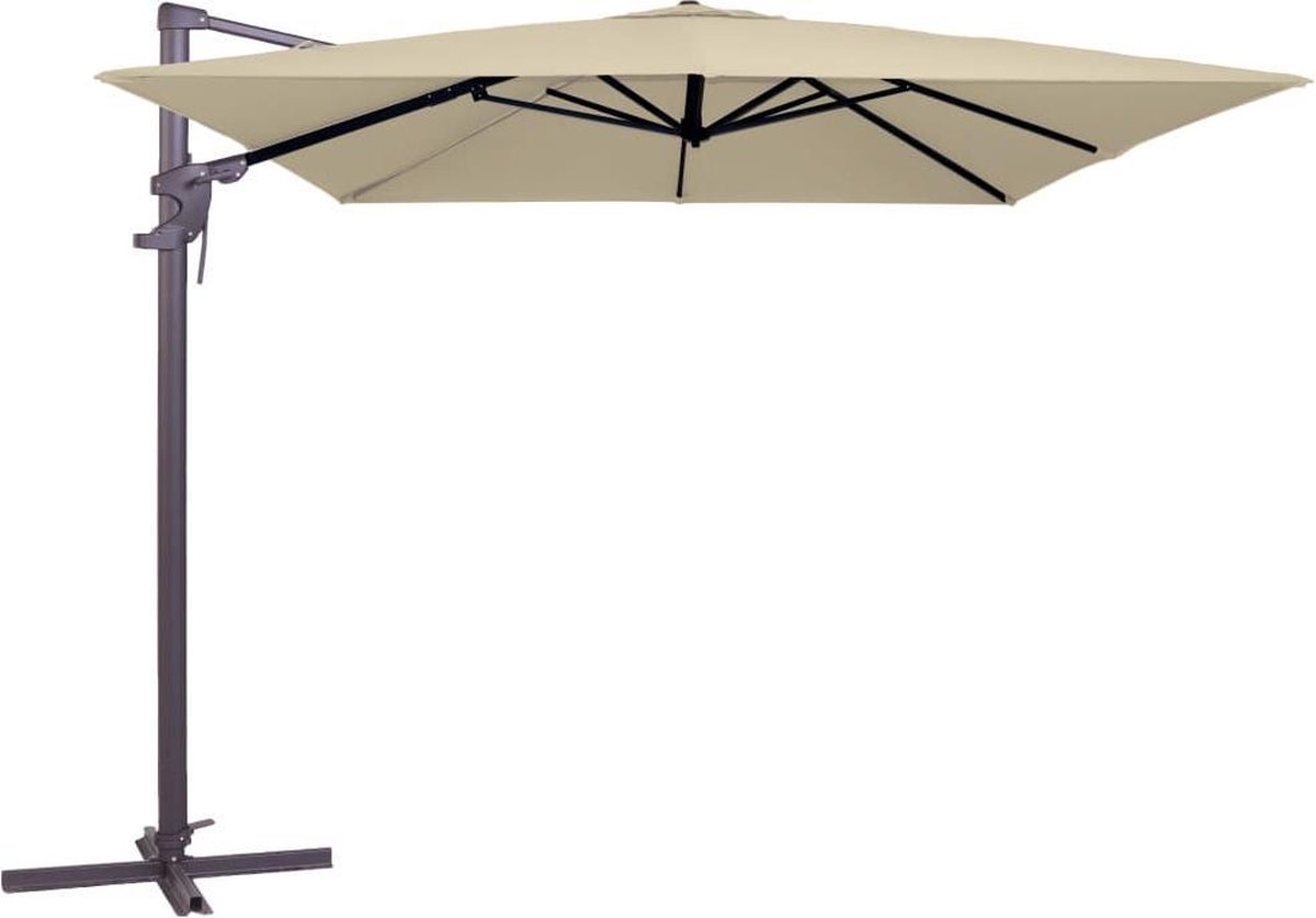 Madison Parasol Monaco Flex Iii 300X300Cm Polyester Ecru Grade 6