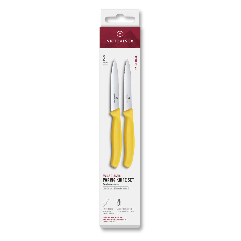 Victorinox Groente-/Schilmes Swiss Classic - Glad/Kartel - Geel