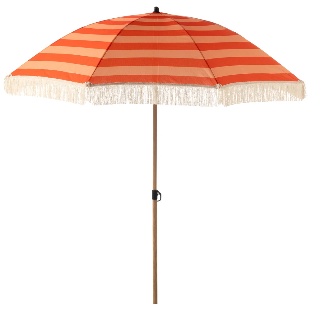 Dutch Decor Parasol Soleil Stripe 160X180 CM Cherry Tomato