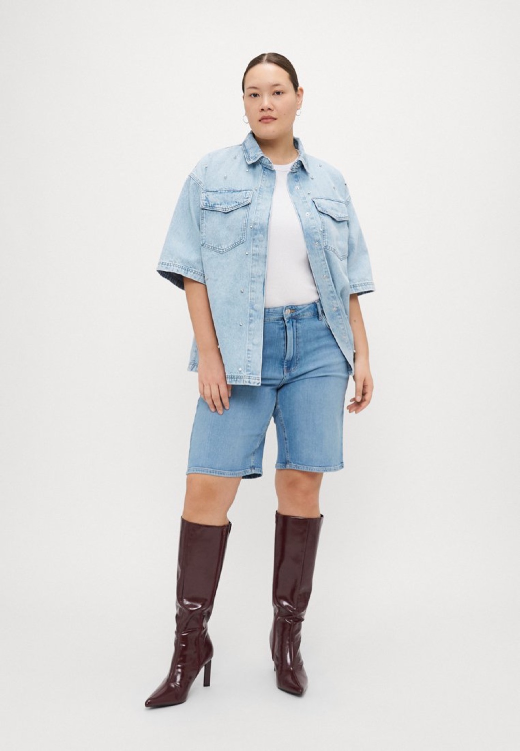 Only Sonny HW Wide Shorts Dames