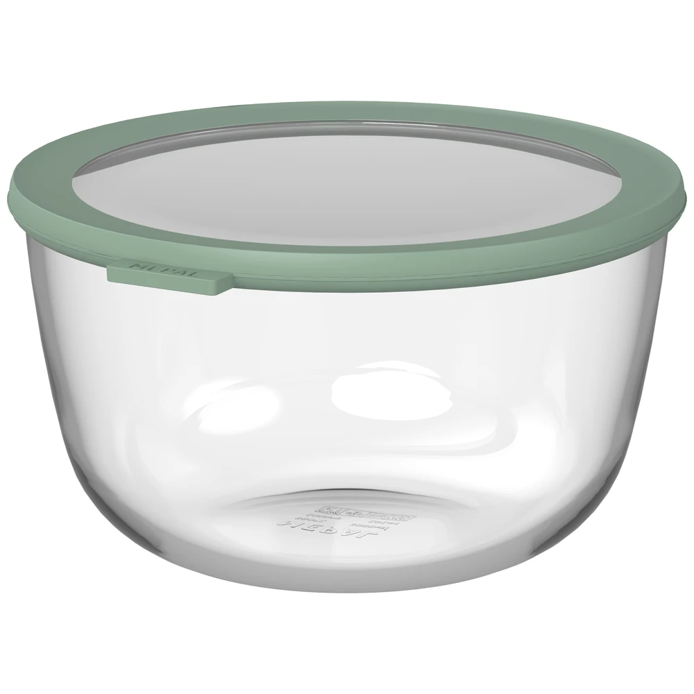 Mepal Glazen Multikom Cirqula Rond 3000 Ml - Nordic Sage