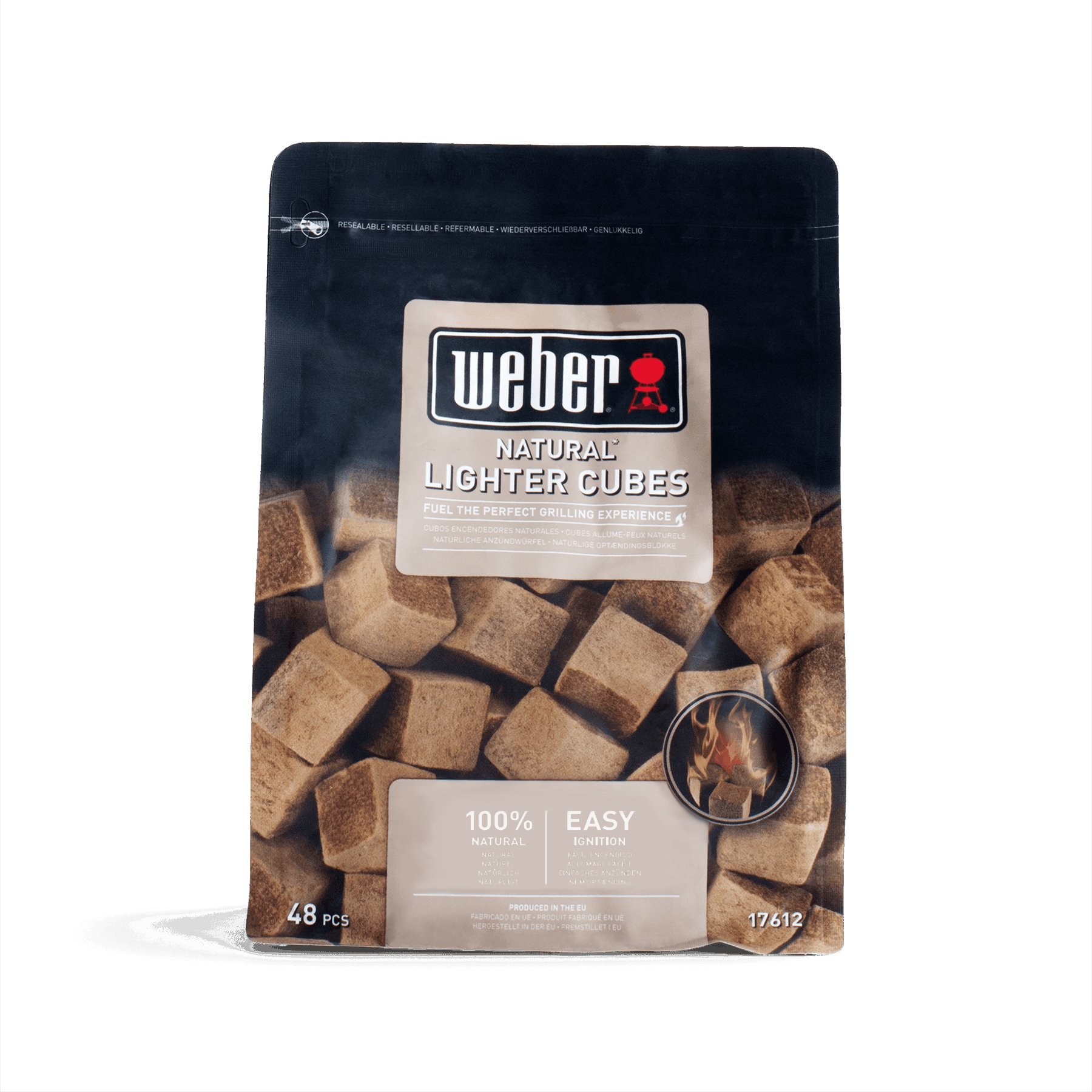 Weber Aanmaakblokjes, 48 stuks, Bruin, Ecologisch