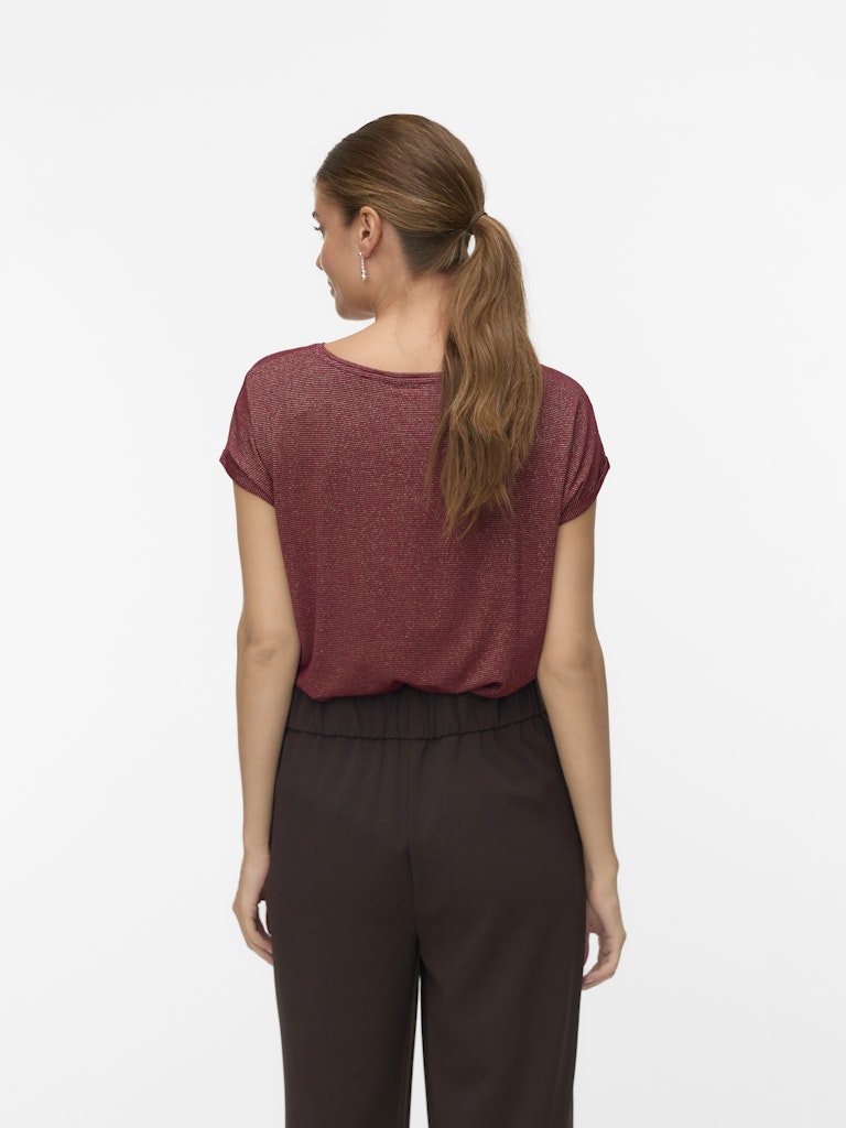 Vero Moda Lava Glitter SS Top Stripe Dames
