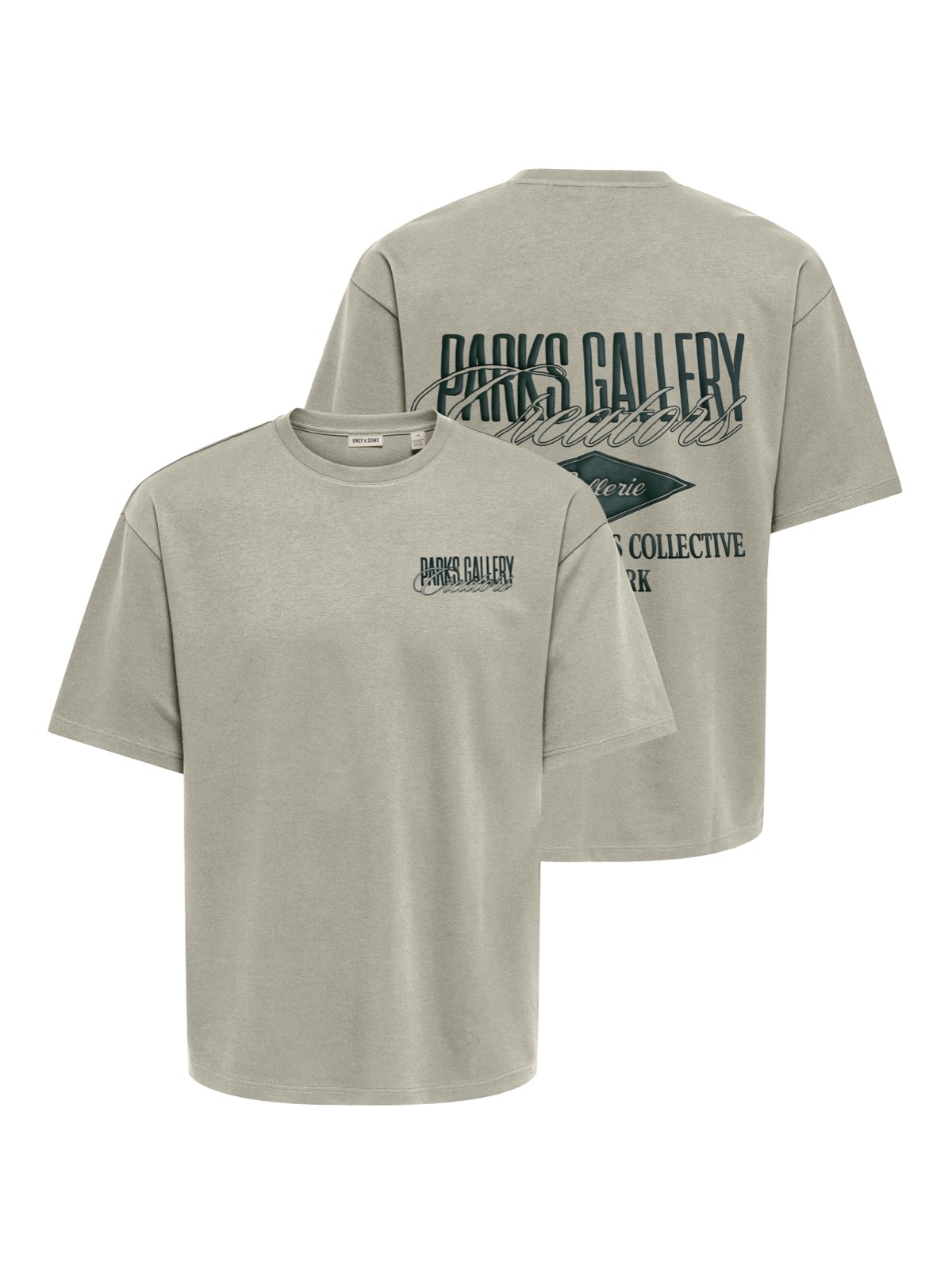 Only & Sons Parks Gallery Air Boxy Ss Tee Heren