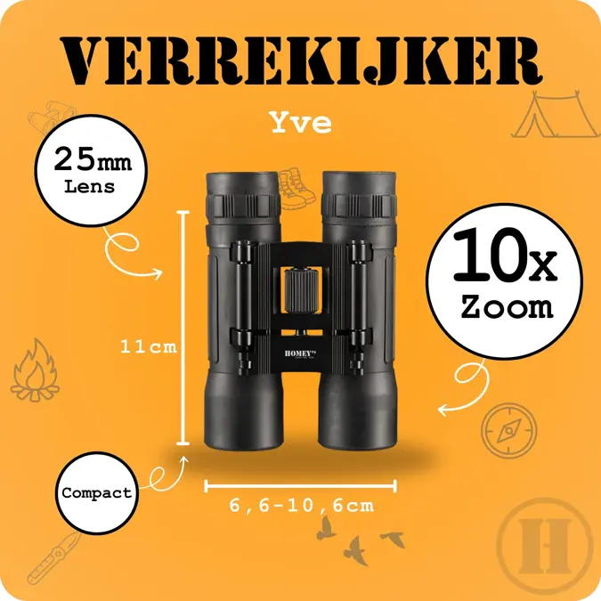 Homey'S Verrekijker Xtrail B2 Bak7, Zwart
