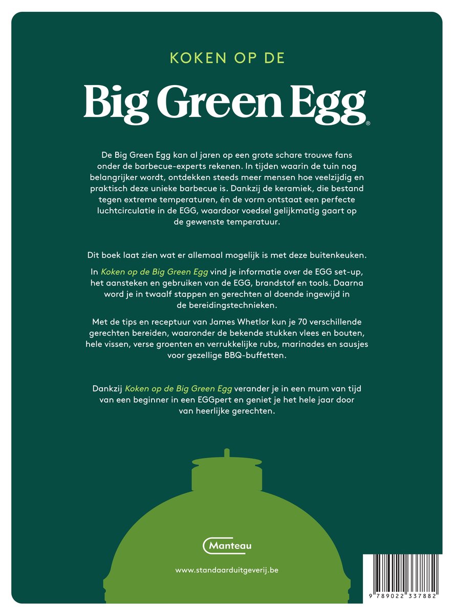 Big Green Egg Koken OP DE Big Green Egg