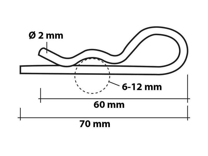 Proplus Borgveer Enkel 2 Mm / 6-12 Mm 2 Stuks Proplus Borgveer Enkel 2 Mm / 6-12 Mm 2 Stuks