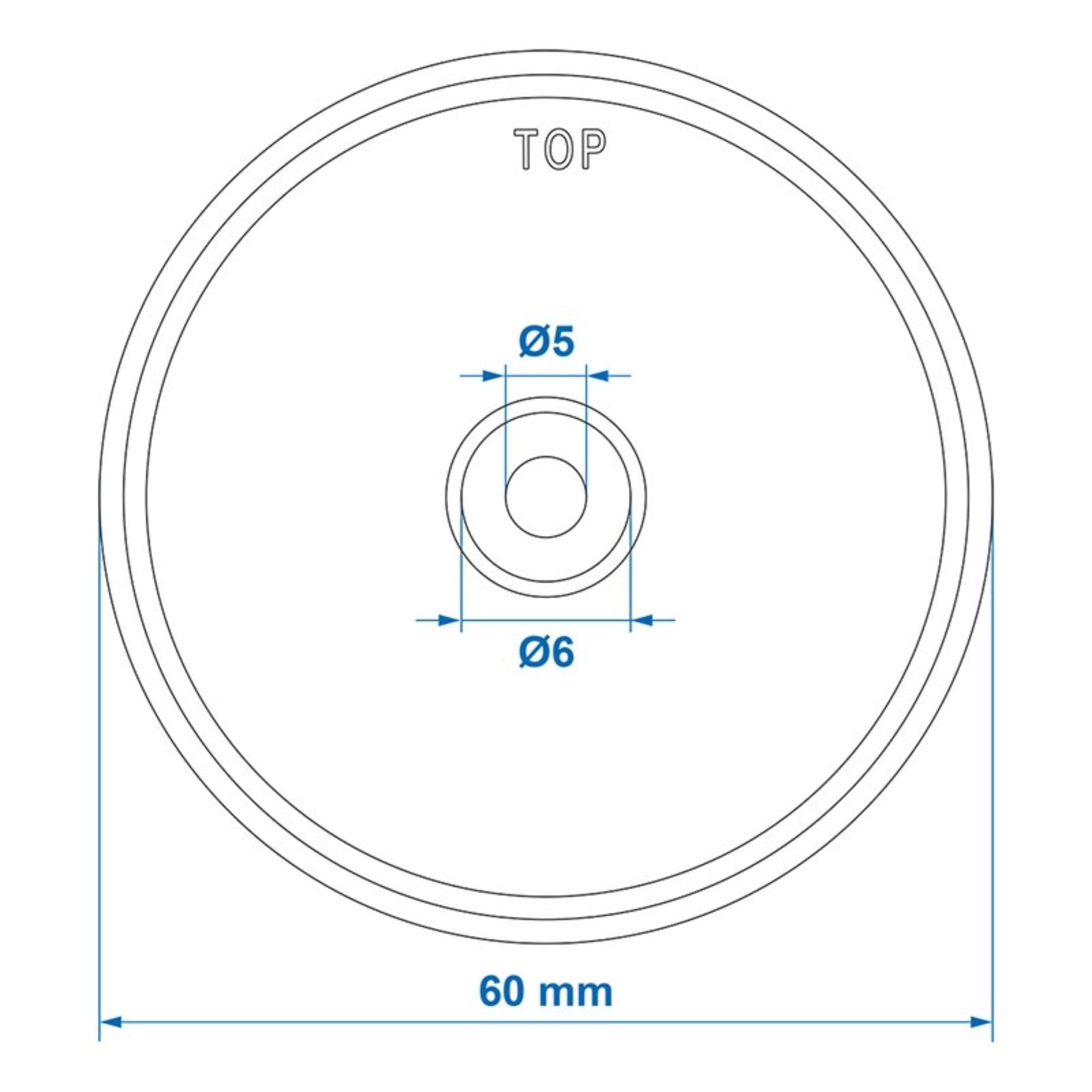 Proplus Reflector Wit 60Mm Schroefbevestiging Proplus Reflector Wit 60Mm Schroefbevestiging