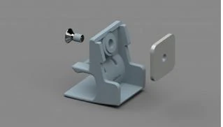 Fiamma Leg Stop Plate In Lead Bar F80 S