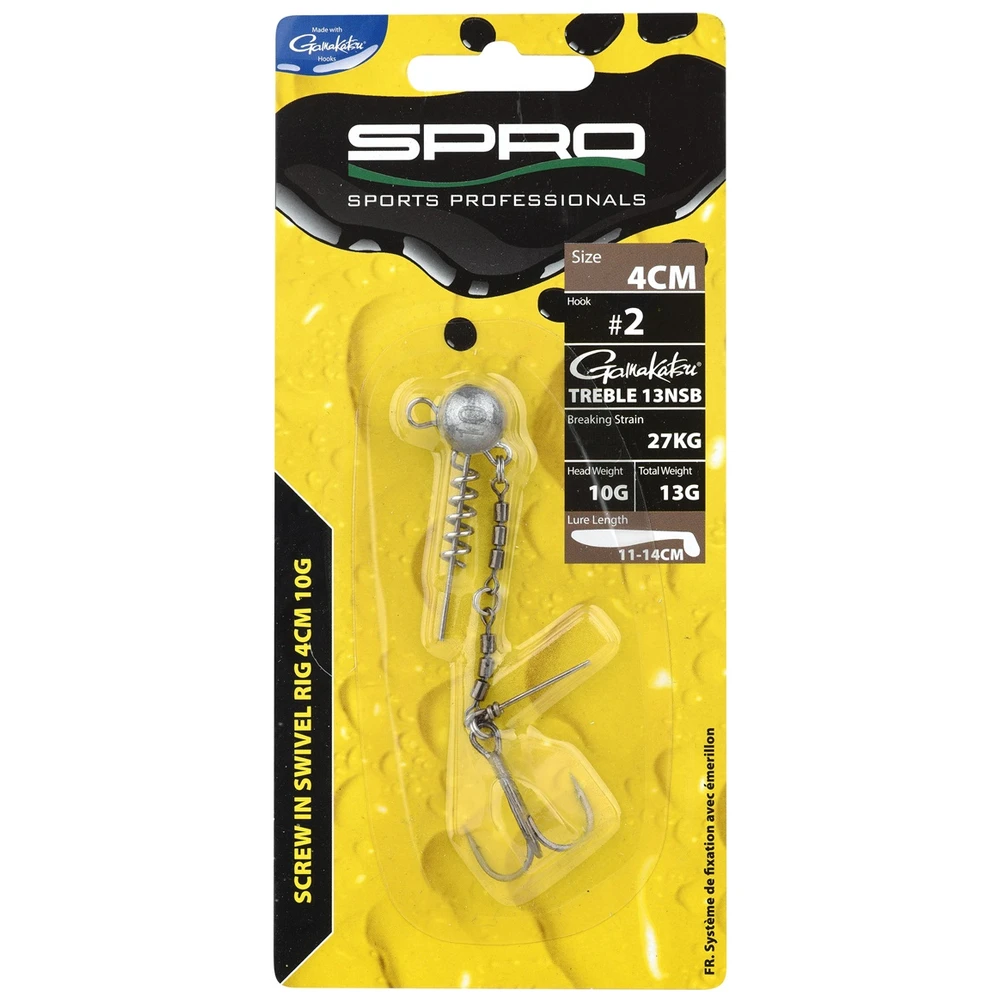 Spro Screw IN Swivel Rig 8Cm 10G