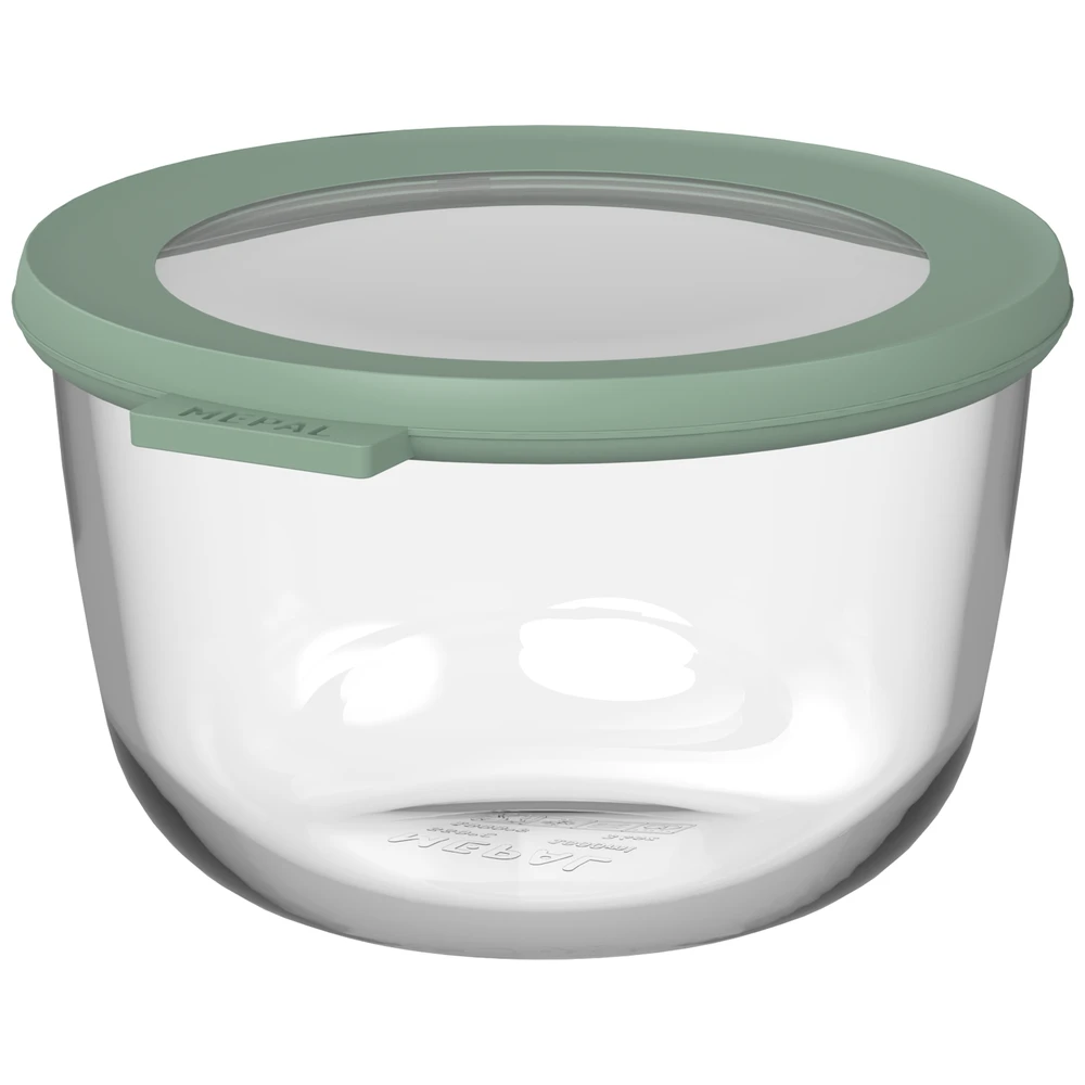 Mepal Glazen Multikom Cirqula Rond 1000 Ml - Nordic Sage
