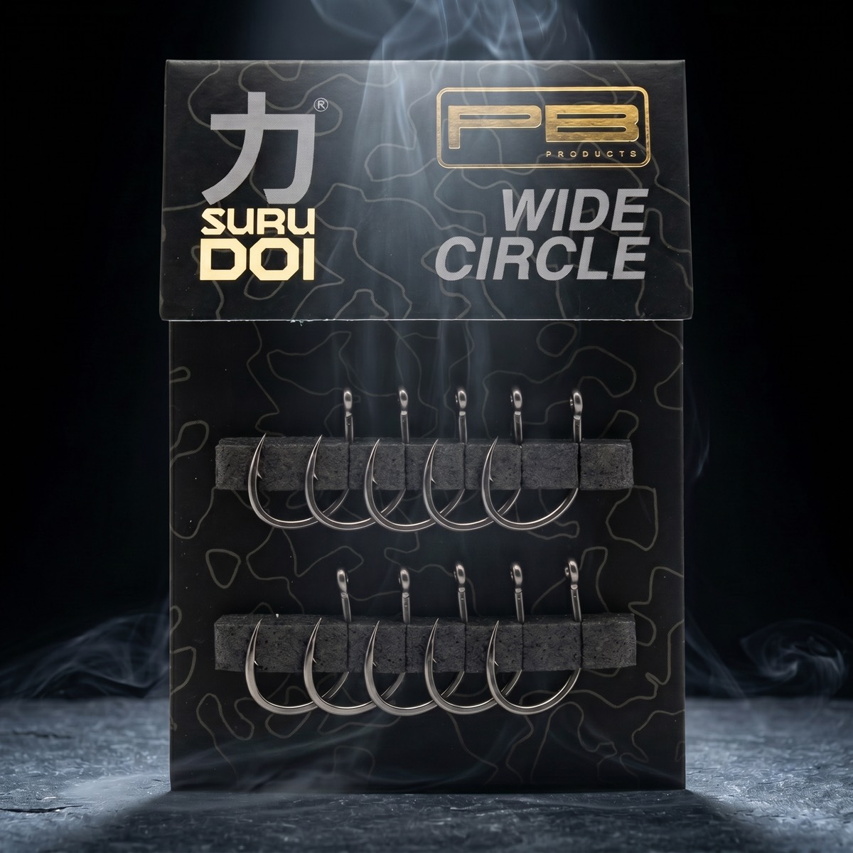 PB Products Surudoi Wide Circle Hook Ptfe 10Pcs Size 4