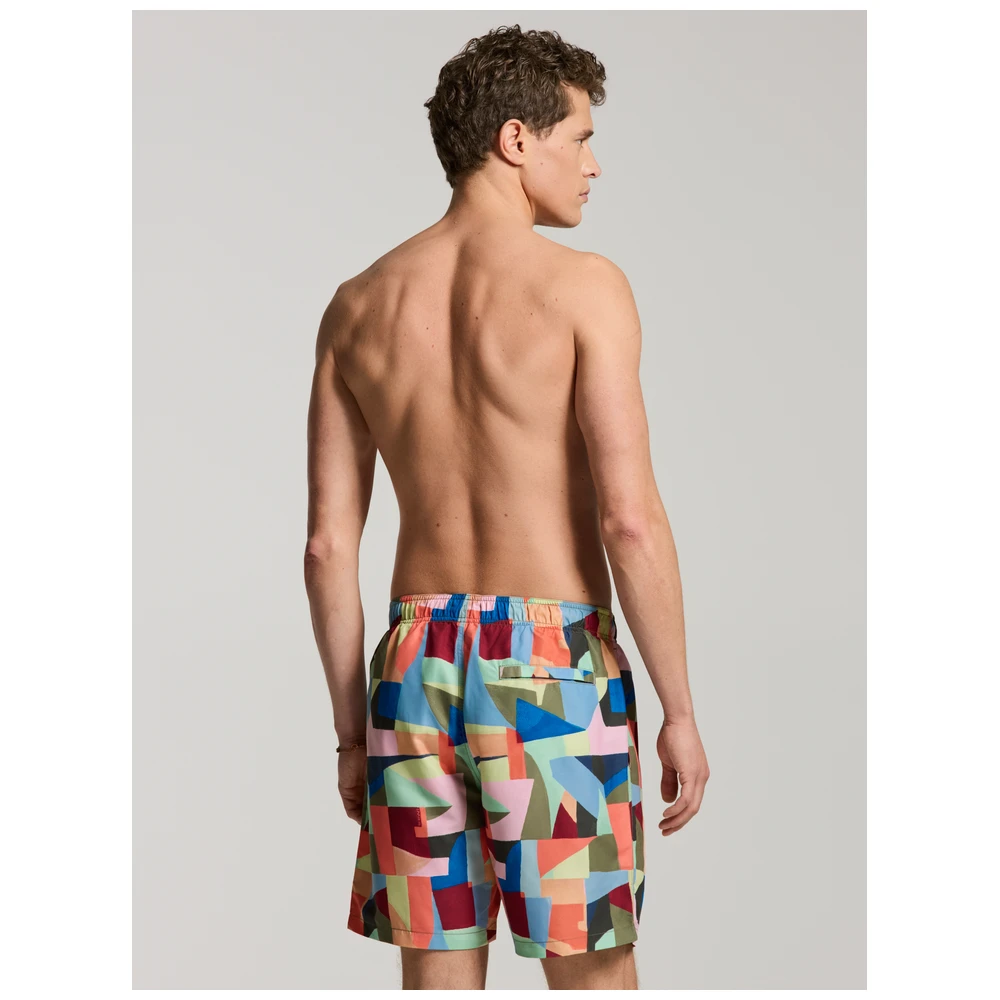Shiwi Mike Swim Shorts 7 Inch Multi Art Geo Heren