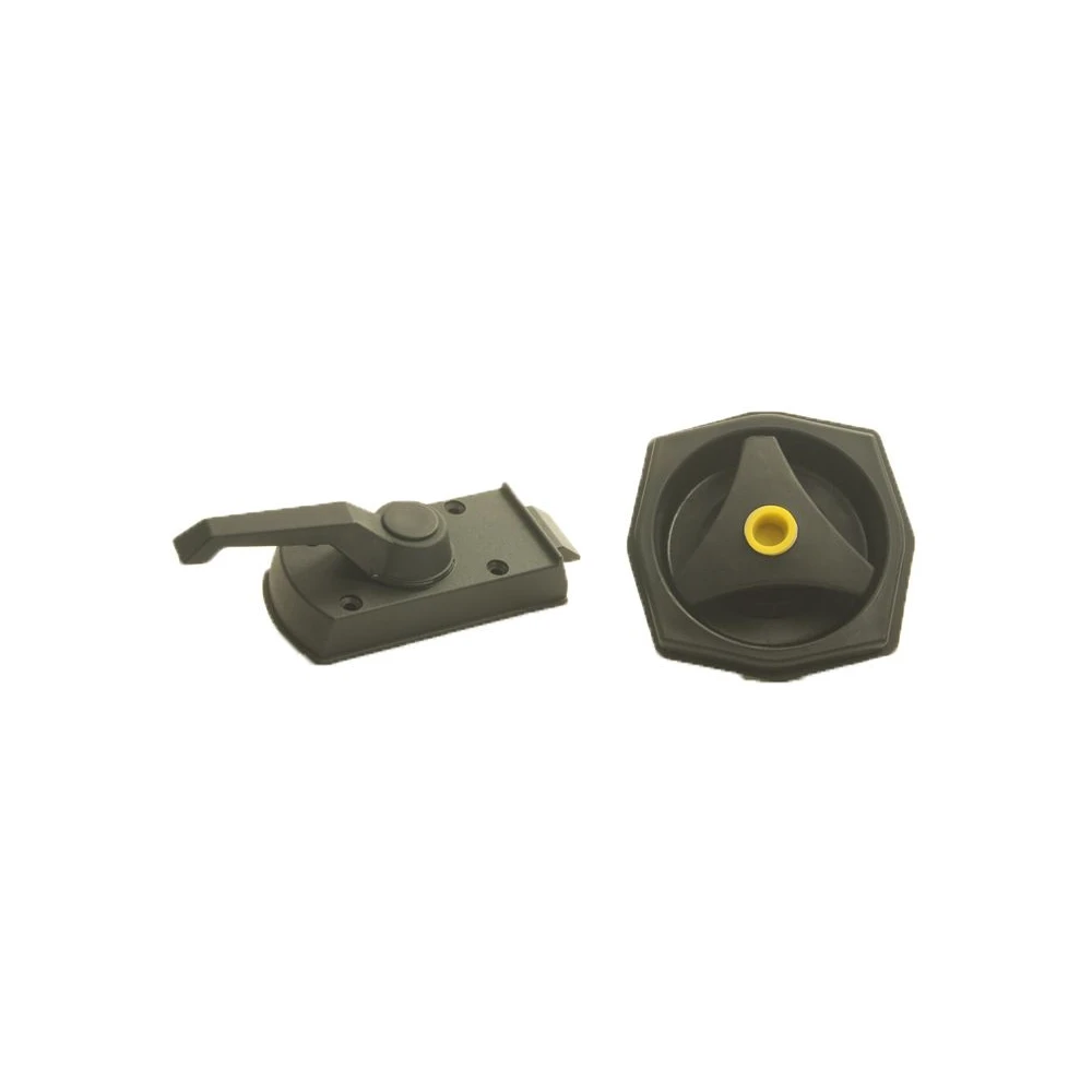Fjord Outdoor Deurslot Zwart Rond Ff2 Z/Cylinder Rechts