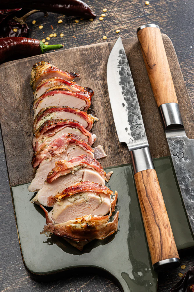 Forged Olive 4 Steakmessen XXL