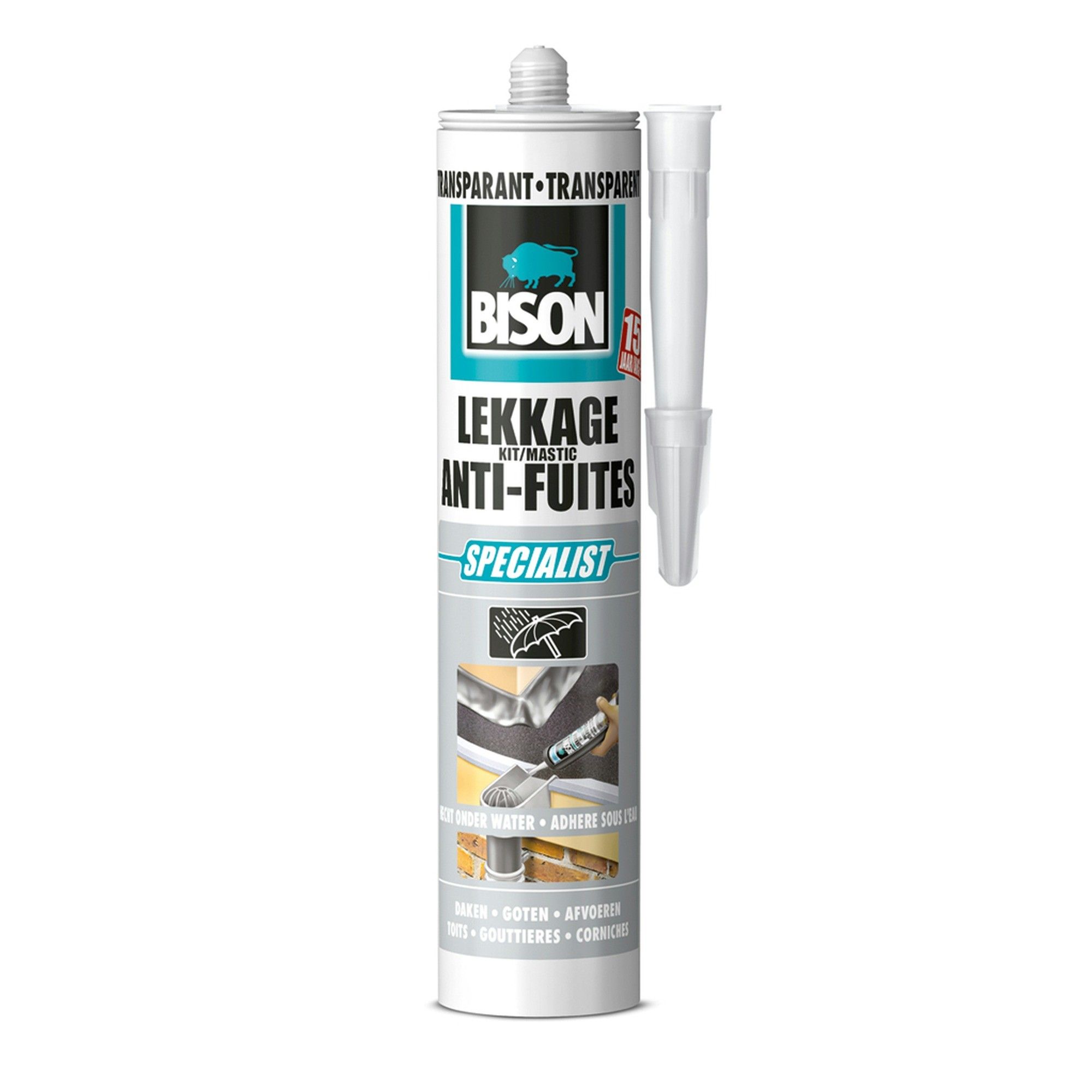 Bison Lekkagekit 300 Ml Koker Transparant