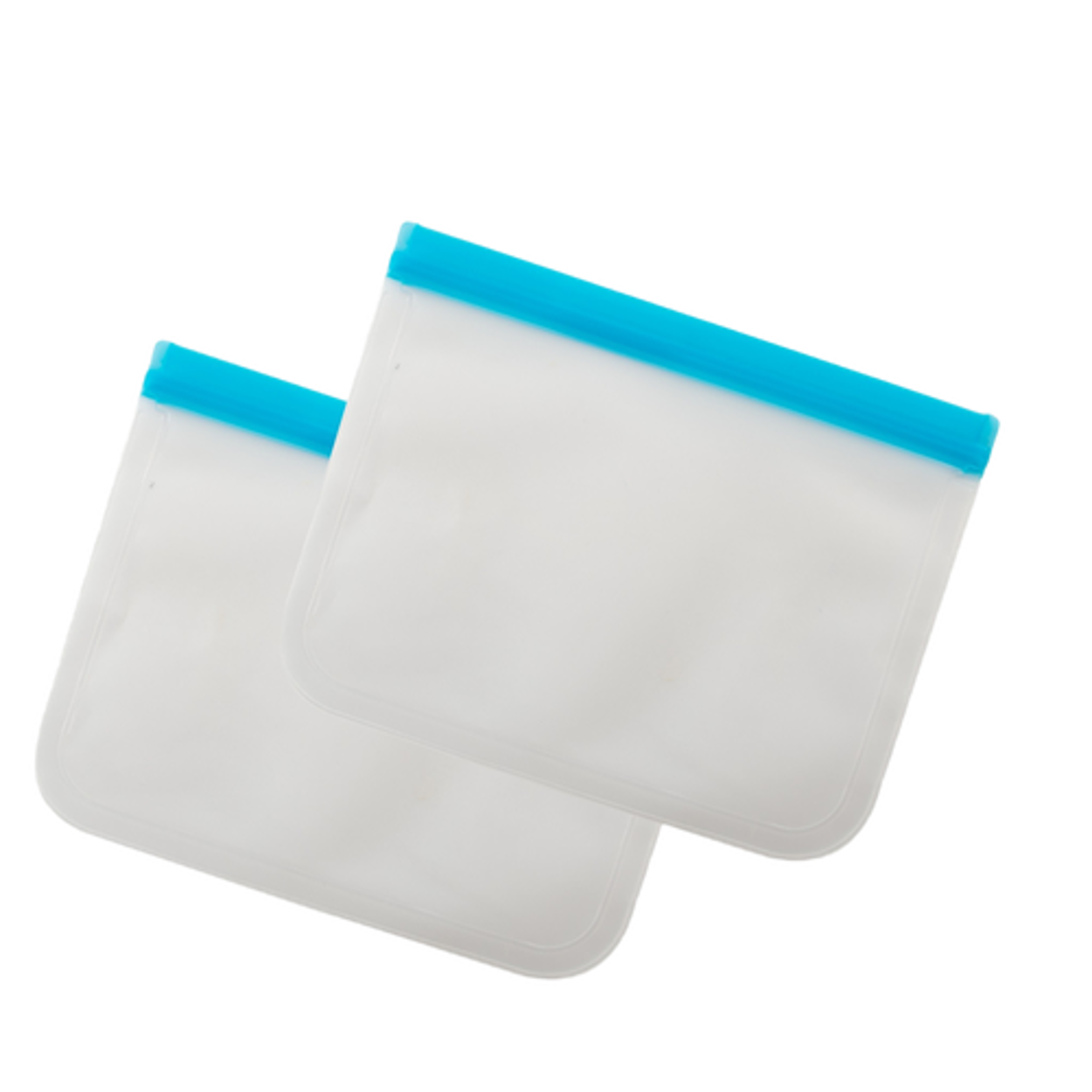 Dotz Set Van 2 Herbruikbare Ziplock Zakken Uit Peva - Blauw