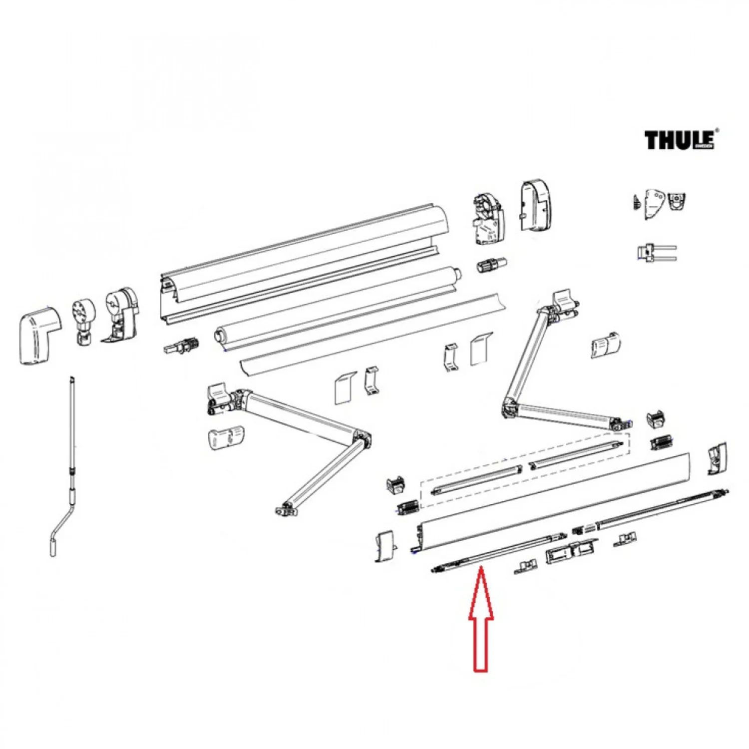 Thule Support Arm 5200 3,00M