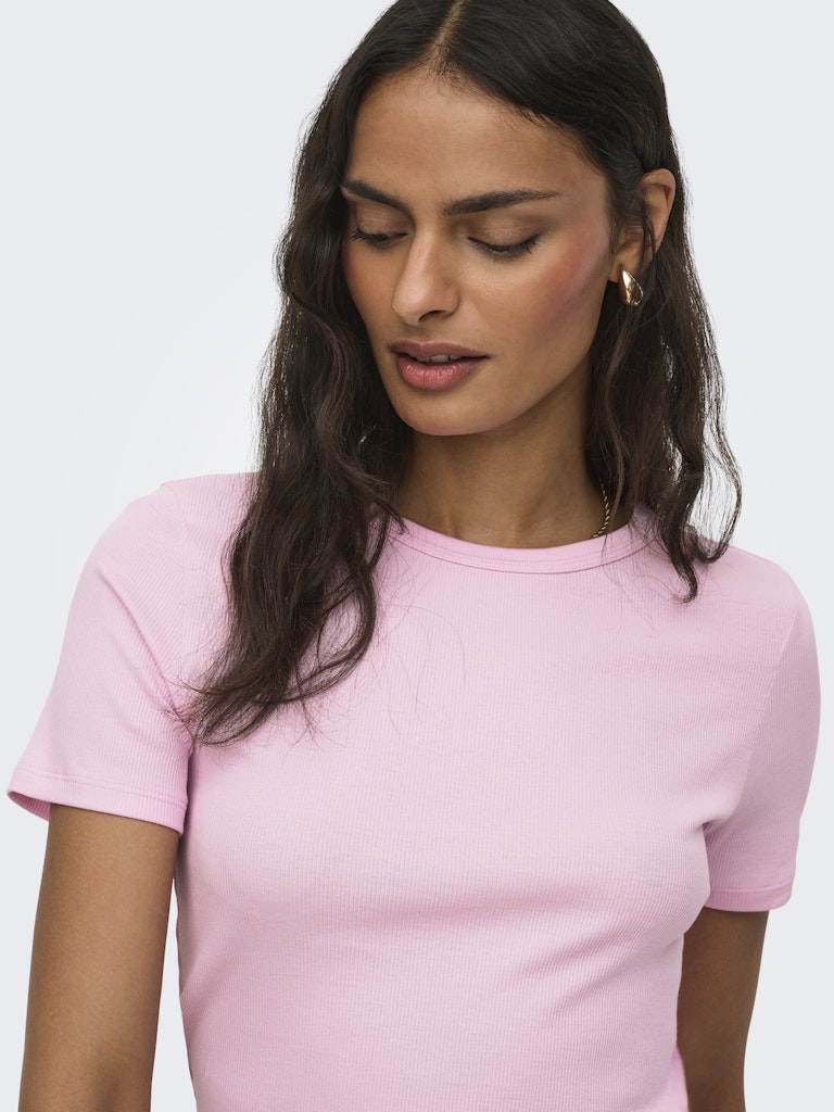 Jacqueline DE Yong Lucky S/S O Neck Top Dames