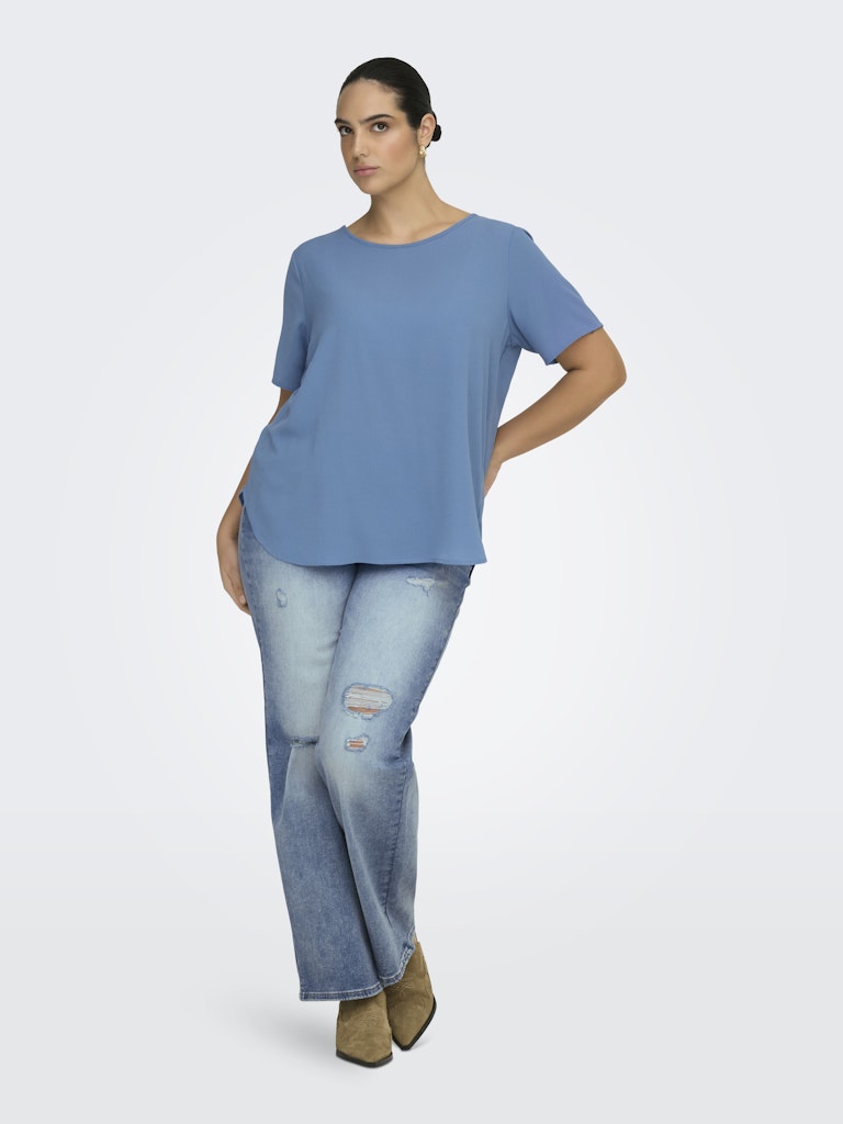 Only Carmakoma Vica S/S Top Wvn Dames