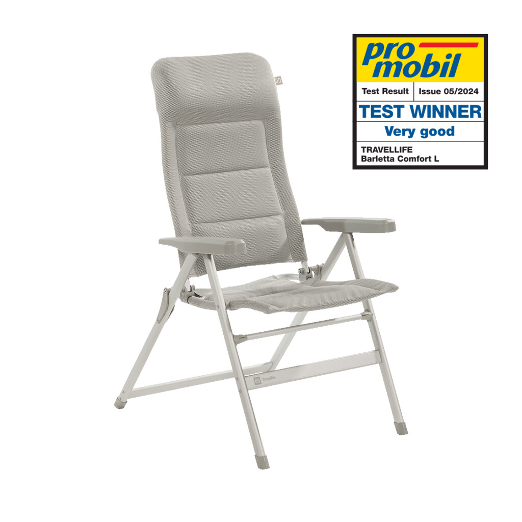 Travellife Barletta Standenstoel Comfort L Light Grey