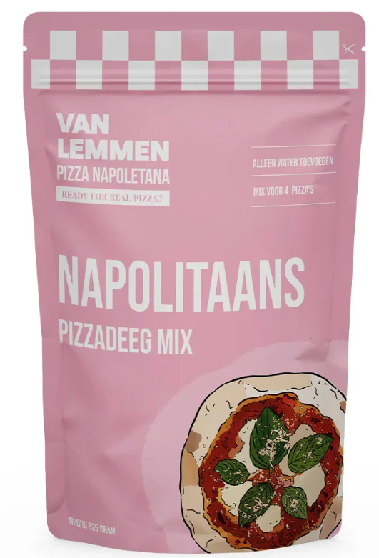 Van Lemmen Pizzadeegmix Napolitaans 625 Gr