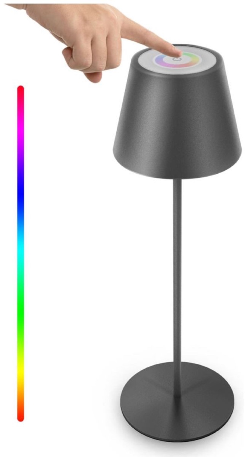 Human Comfort Standing Lamp Mire, Metal, Touch Rechargeable