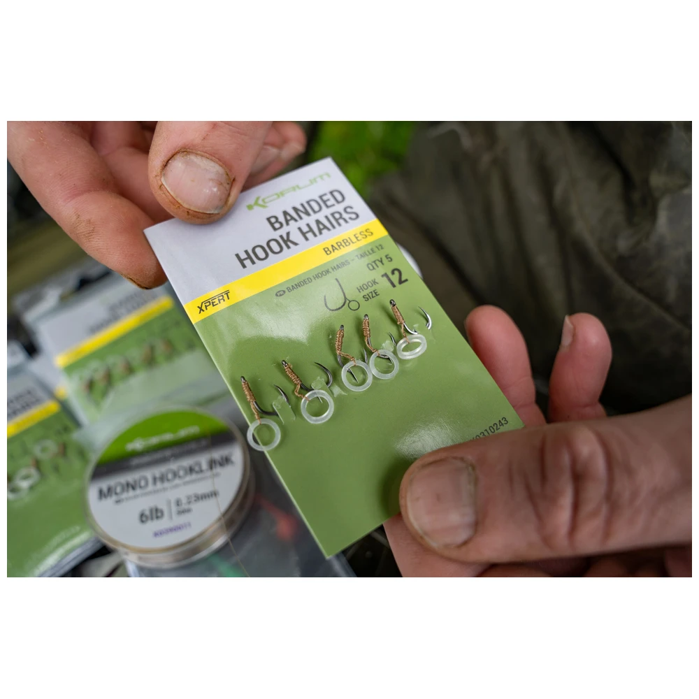 Korum Banded Hook Hairs-Barbless 14