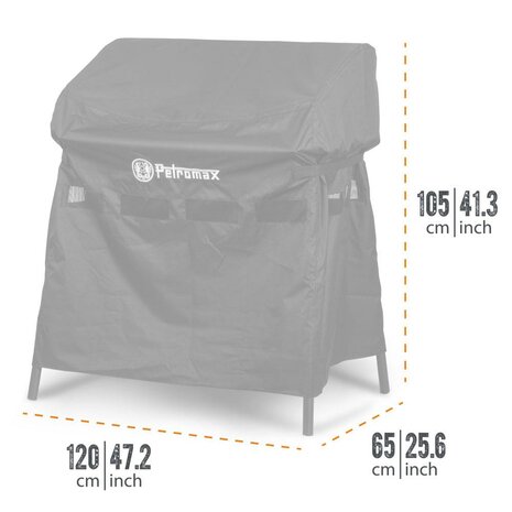 Petromax Cover Voor Vuur- En Gastafel 90 Cm