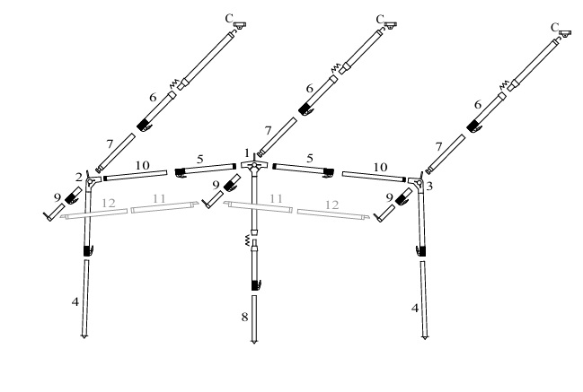 Dorema Frame Ftp 250-300 06-09 Tbv Monza en Diamond  Incl Petluifelstangen