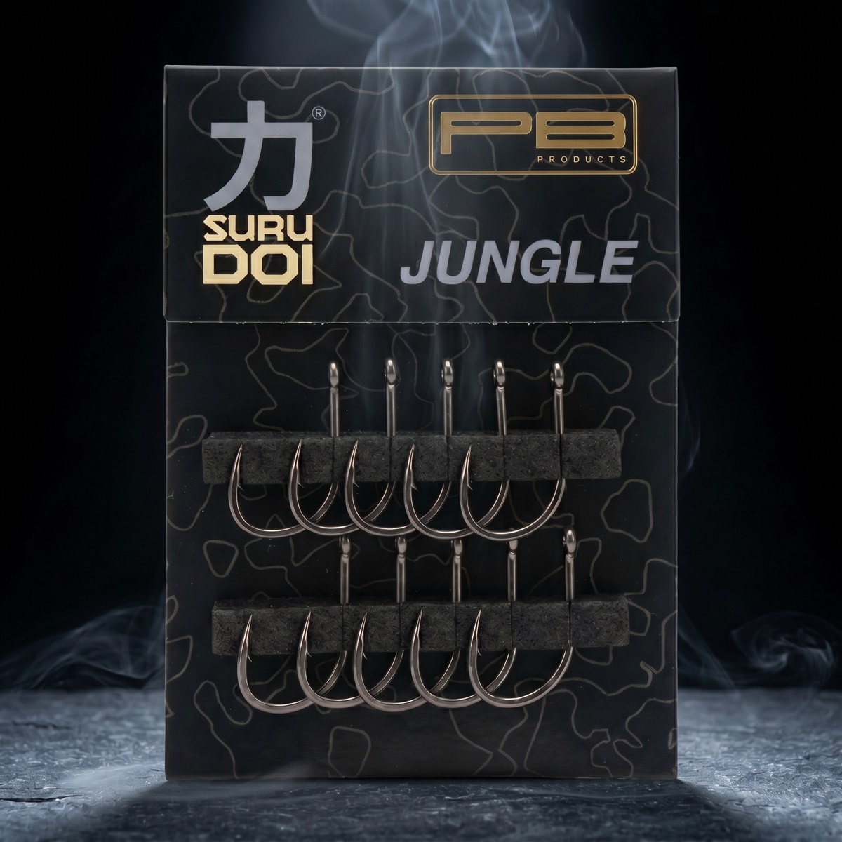 PB Products Surudoi Jungle Hook Ptfe 10Pcs Size 4