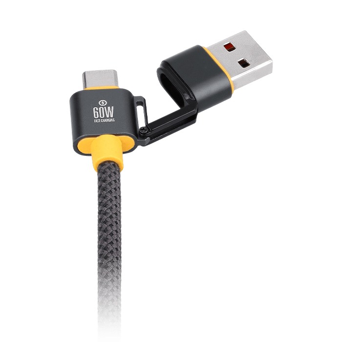 WakaWaka Connect 5-in-1 USB Kabel 60W Met Zaklampje