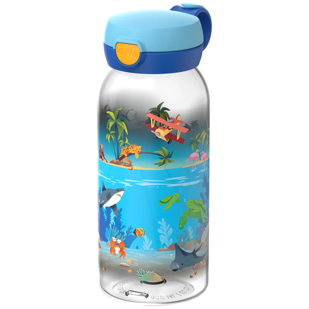 Mepal Drinkfles Met Flipdop Campus 600 Ml - Tropical Ocean
