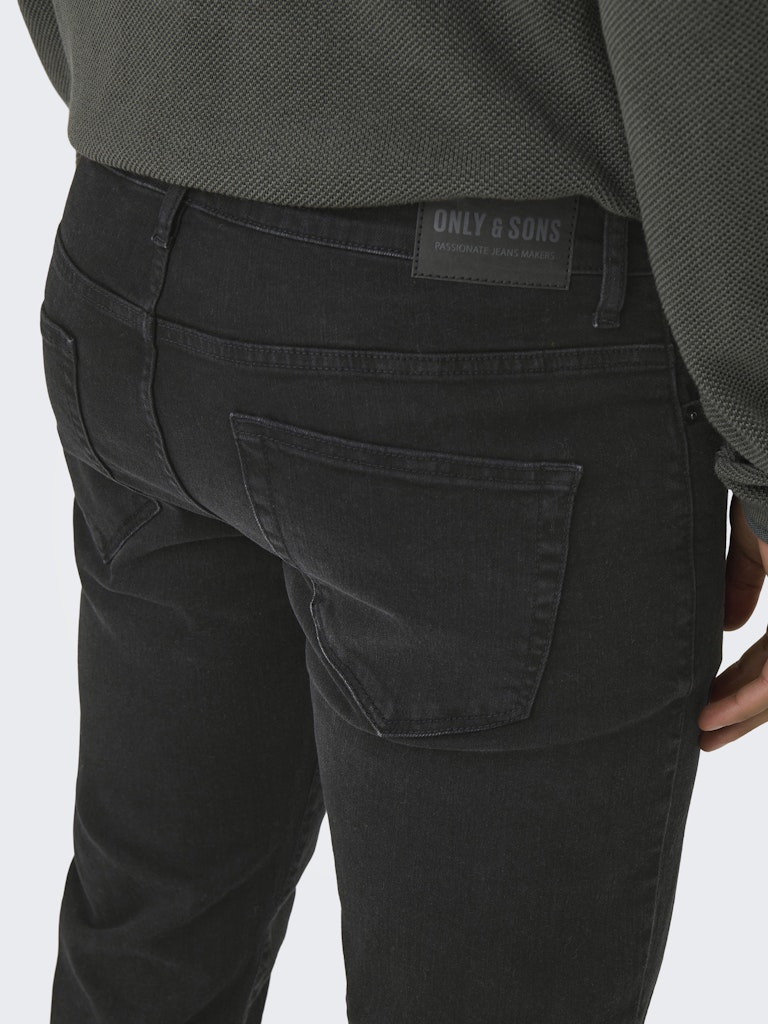Only & Sons Weft Regular Black 8638 Mat Heren 