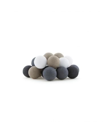Cotton Ball Lights Outdoor Lichtslinger Glamping Grey Starter Kit