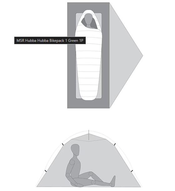 MSR Hubba Hubba Hd 1 Tent - Olive Night