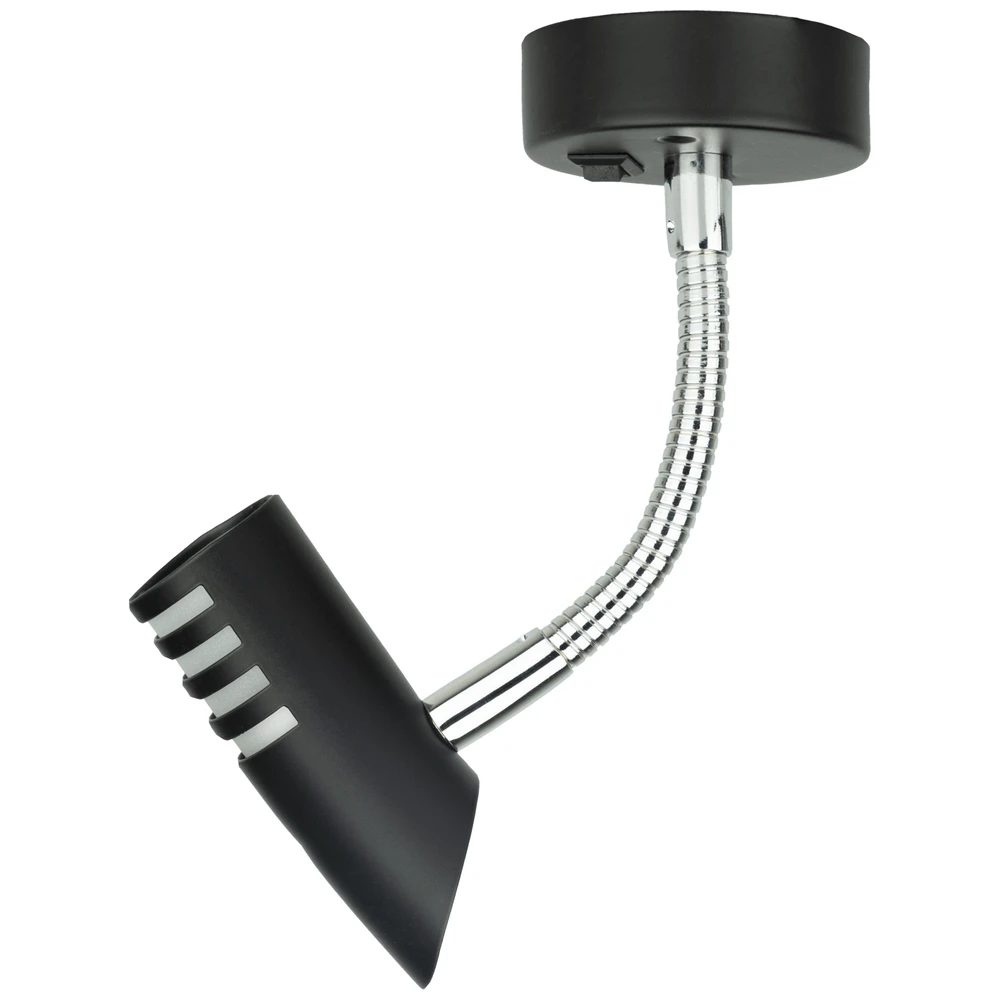 Sao Led Spot 12V Opbouwspot Met Schakelaar Zwart