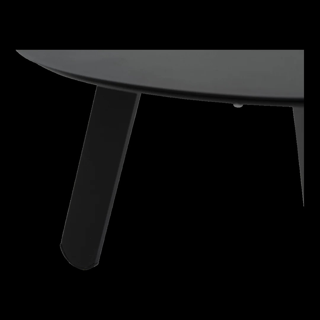 Leslie Living Bijzettafeltje Tiki 55X46X28 CM Zwart