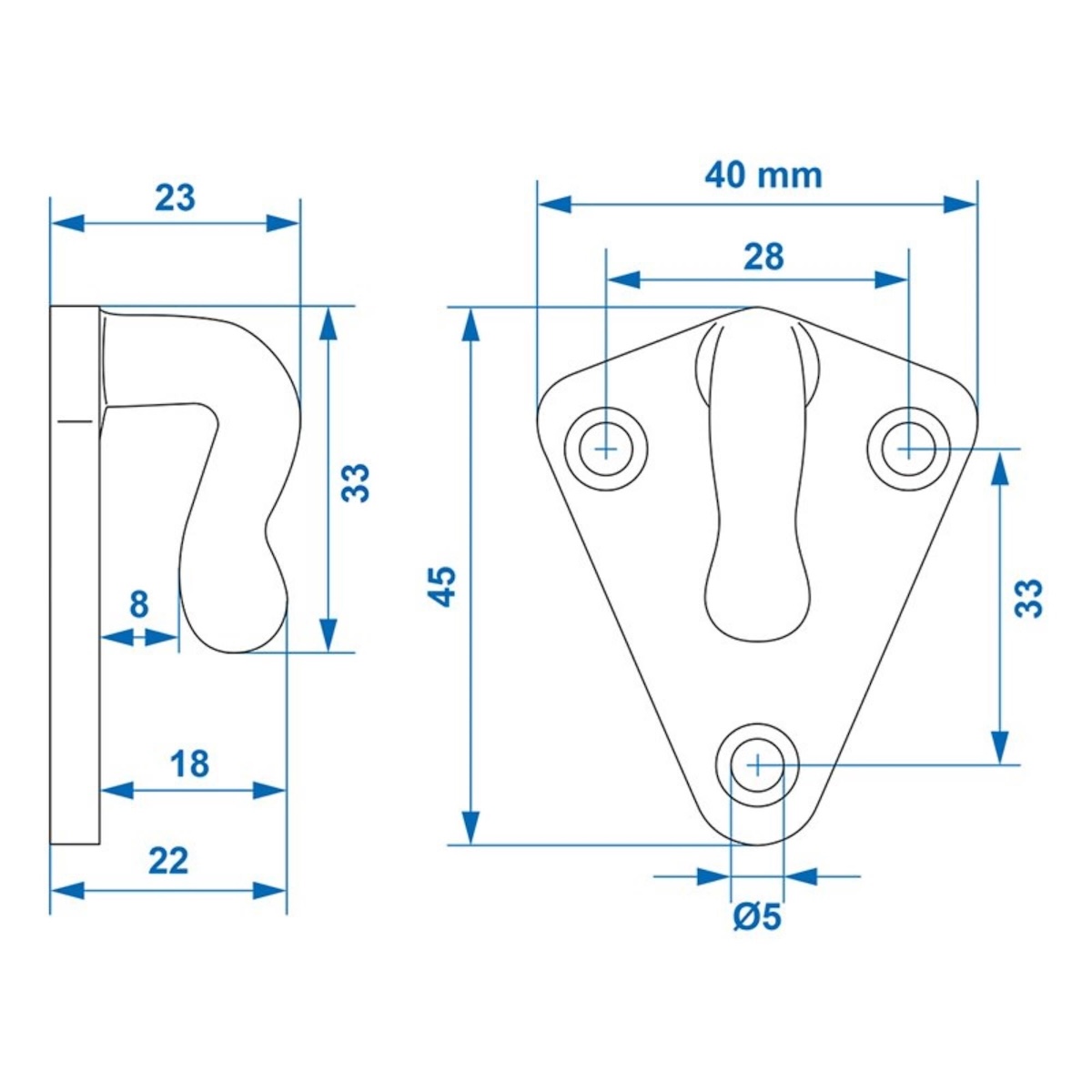 Proplus Touwhaak Metaal 40X45Mm - 10 Stuks Proplus Touwhaak Metaal 40X45Mm - 10 Stuks